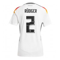 Maglia Calcio Germania Antonio Rudiger #2 Prima Divisa Donna Europei 2024 Manica Corta